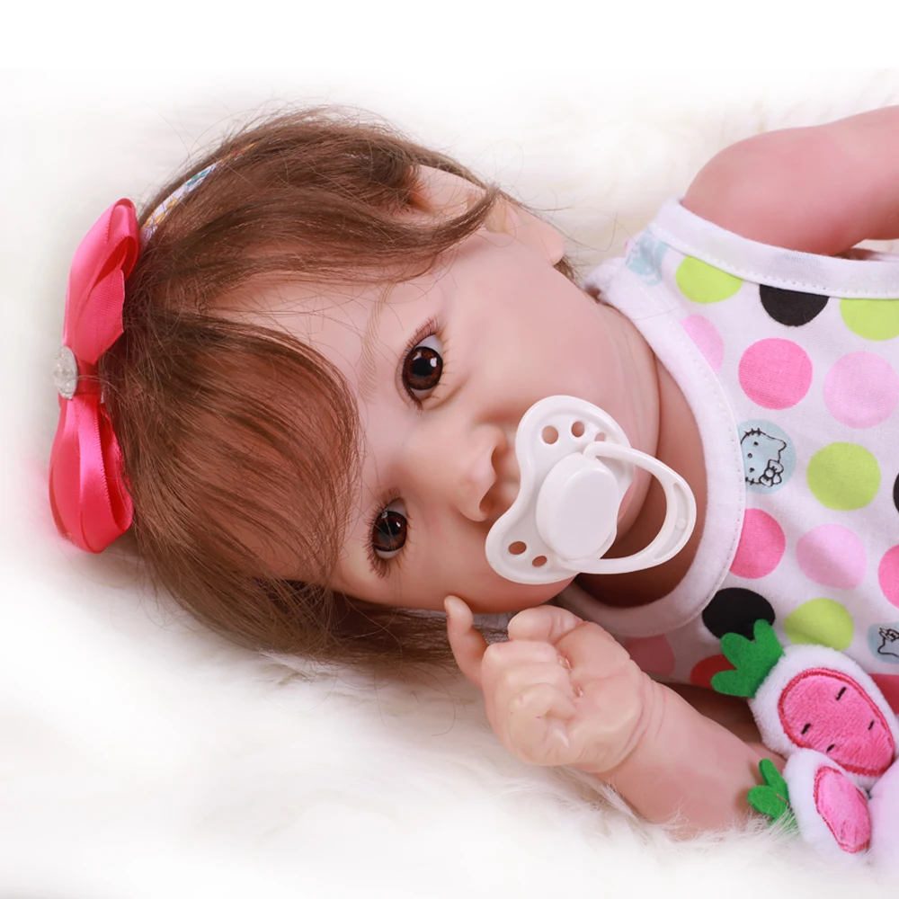 Soft Vinyl Body Toys for Girls Reborn Toddle Doll Kids Birthday Christmas Gift Full Body Toy Silicone Baby Reborn Baby Doll 50CM