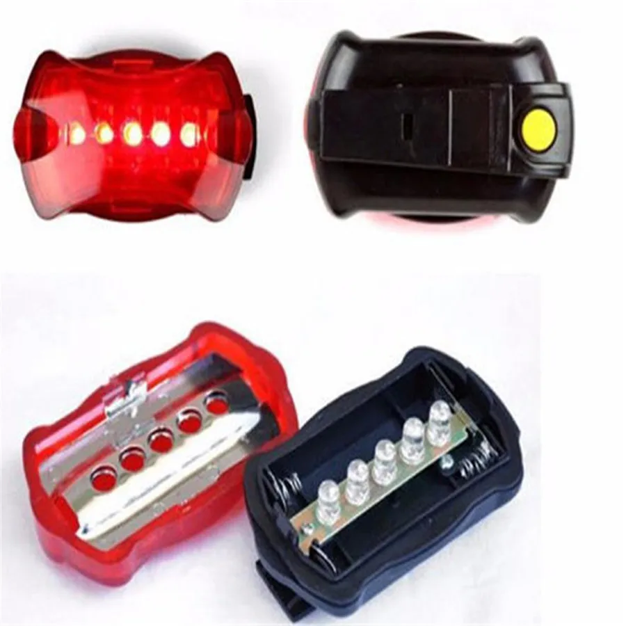 bike light rear bicycle riding Led tail rear security flash red light source 5LED luces bicicleta 35A5 (1) - 副本