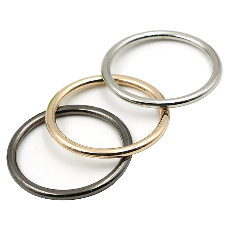 10pcs/lot Circle Ring Connection Alloy Metal Shoes Bags Belt Buckles Supplies~ 
