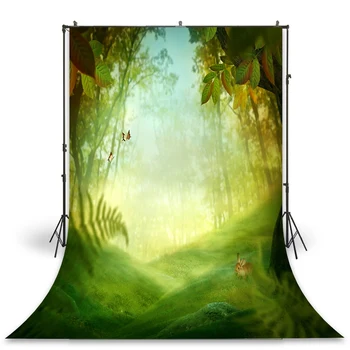 

HUAYI Photography Backdrop Newborns Baby Child Photo Booth Background Cartoon Forest Studio Birthday Photo Backdrop XT-4007