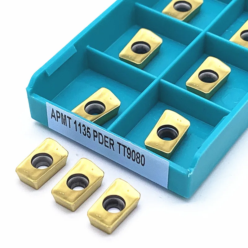

10PCS APMT1135PDER TT9080 Carbide inserts milling Inserts Cutting tools CNC turning indexable Metal lathe tools