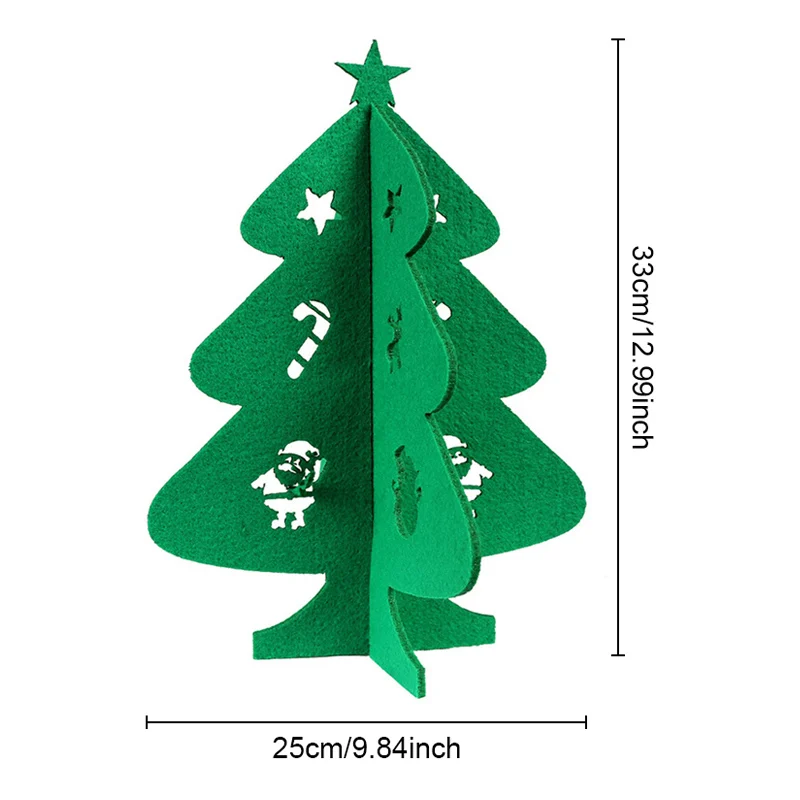 DIY войлочные украшения для рождественской елки, Декор, год, рождественский подарок, Маленькая рождественская елка, детские игрушки, рождественские украшения для дома