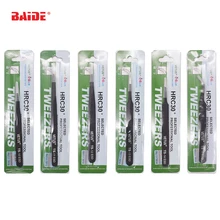 TS-ESD пинцет антистатические прецизионные ручные инструменты из нержавеющей стали для красоты, рукоделия, ремонта телефонов, лаборатории, хобби 120 шт./партия