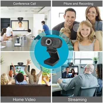 

1PCS Camera camera with microphone Full HD 1080P webcam For desktop computer video Clear and smooth USB charging camera Y428