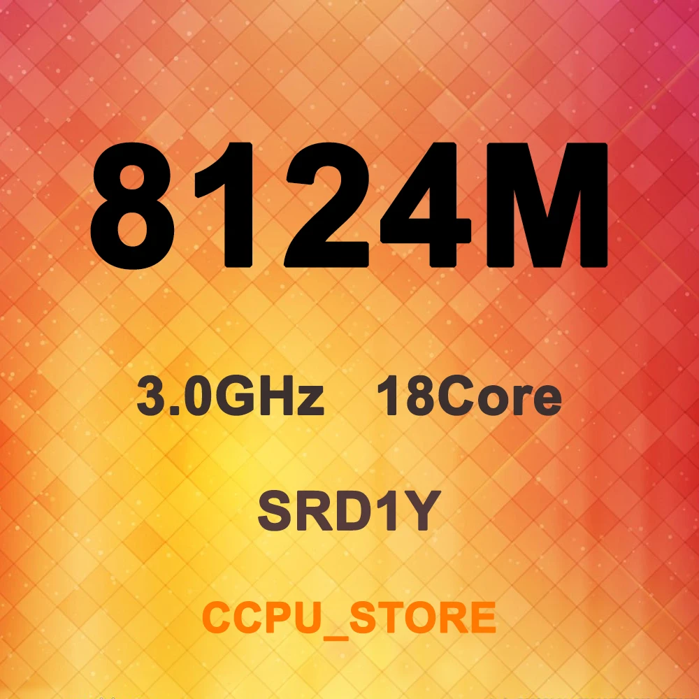 Xeon Platinum 8124M SRD1Y 3.0GHz 18Core 36Thread 24.75MB 240W LGA3647 CPU Processor Not QS/ES | Компьютеры и офис