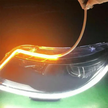 

SMD 3014 Strip Lights Decoration Replacement Parts Car Auto 2Pcs White DRL
