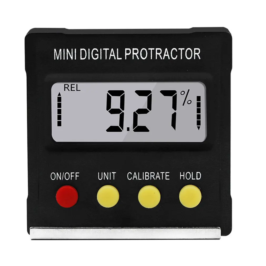 

360 Degree Mini Digital Protractor Inclinometer Electronic Level Box Magnetic Base Measuring Tools