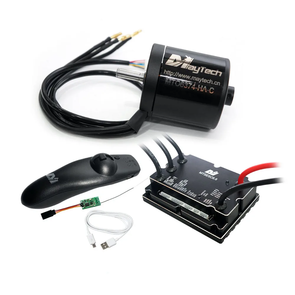 US $287.70 Maytech DIY Electric Skateboard Mountainboard Kit 6365 6374 170KV Brushless Motor 200A VESC Cheap Small Remote MTSKR1712 Combs