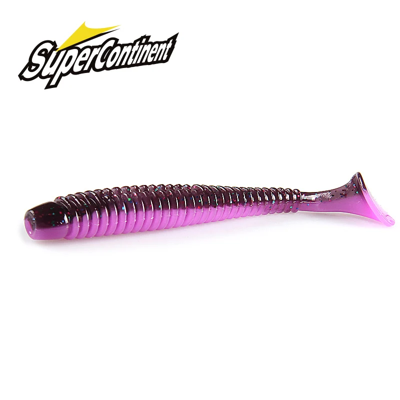 Supercontinent Impact Ring Shad Fishing Lure Soft 63mm 80mm 97mm Plastics  Baits Swimbait Jigging Lure Artificial Baits