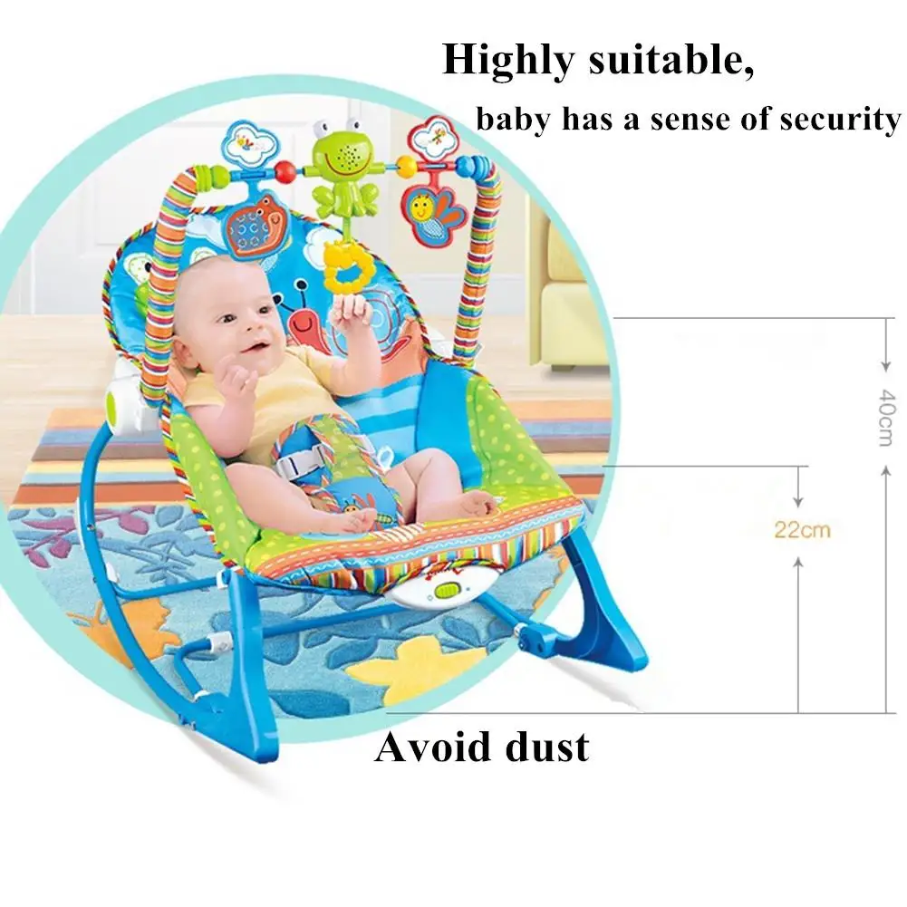 Детская многофункциональная музыкальная электрическая качалка, кресло-качалка, детская колыбель