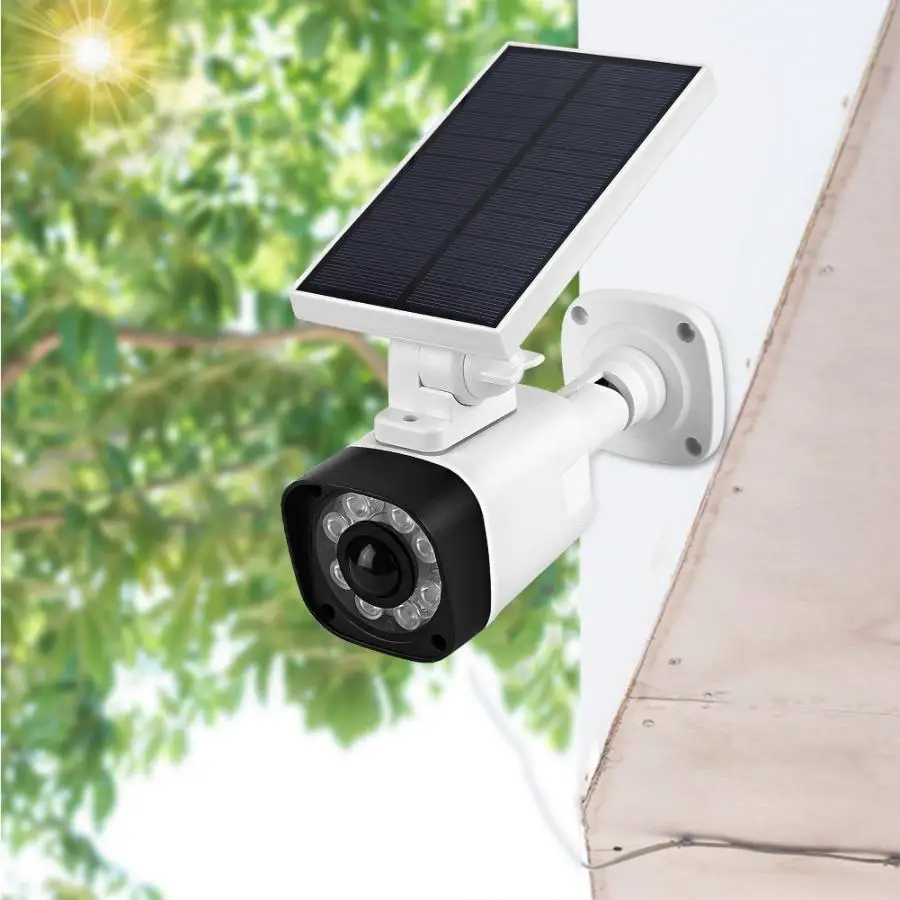 

Solar Power Induction Garden Wall LED Waterproof Dummy Fake Camera Monitor
