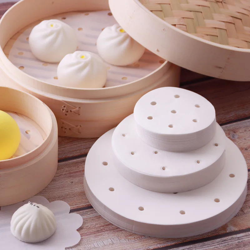 Round Steamer Paper For Dumplings Mat Bamboo Basket Air Fryer Oven Accessories Without Oil Baking Pastry Tools Kitchen Utensils Round Steamer Paper For Dumplings Mat Bamboo Basket Air Fryer Oven Accessories Without Oil Baking Pastry Tools Kitchen Utensils