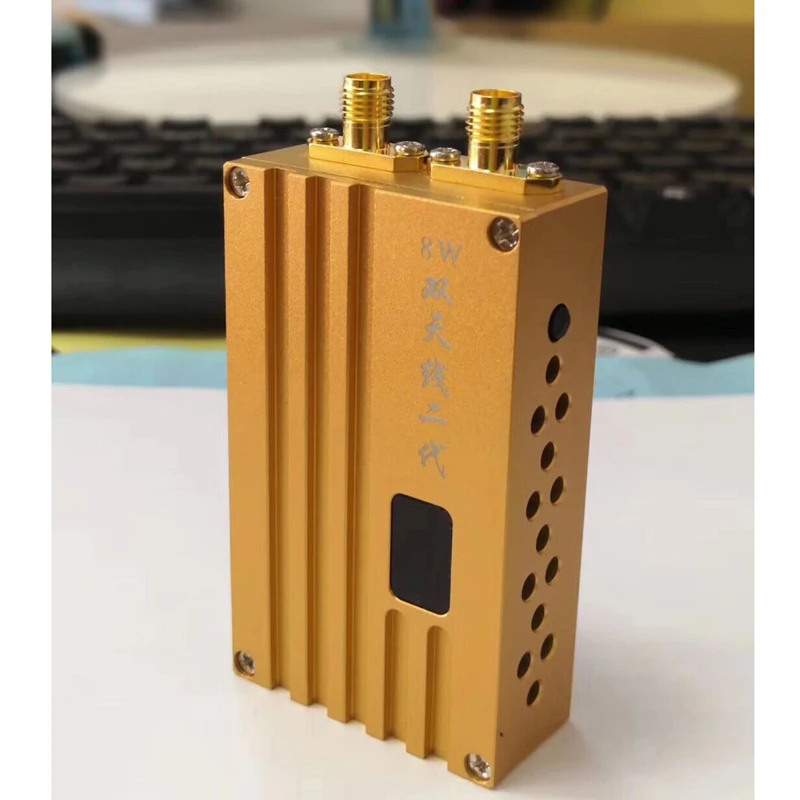 

Hot 1.2G 8W High Power Wireless Video Transceiver Transmitter Receiver FPV Image Transmission Flight Control Parts for RC Drone