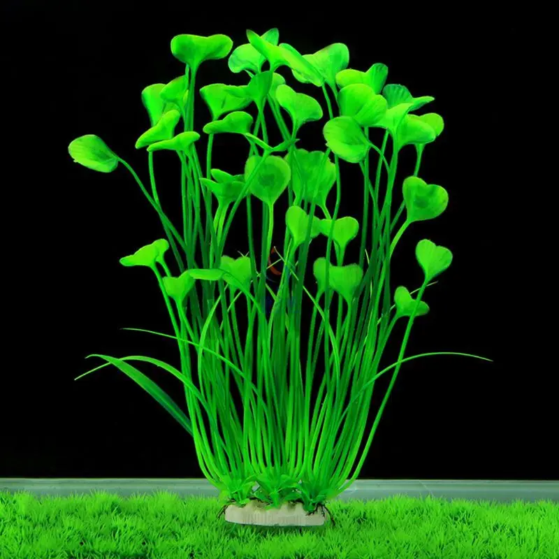 Artificial Plastic Plants Tall Aquarium Decor Safe Fish Tank Decoration Ornament Y5GB