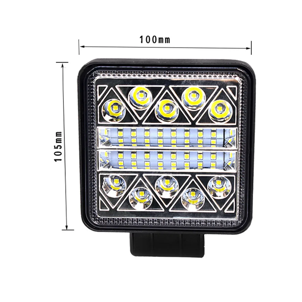 

1 PAIR OFF-ROAD ATV CAR LED WORKING REVERSE LIGHT LAMP SQUARE WATERPROOF 4 102W