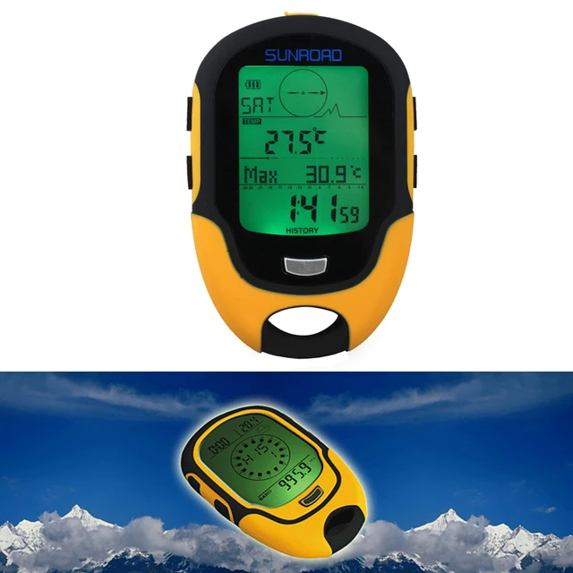 Sunroad FR500 Outdoor Altimeter with Barometer, Compass