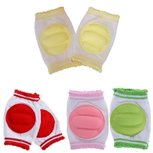 4 Pairs Baby Knee Pads for Crawling Cute Breathable Adjustable Elastic Baby Kneepads Knee Elbow Pads Crawling Safety Protector
