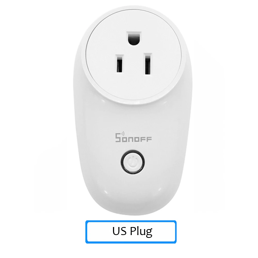 Sonoff S26 WiFi умная розетка, Беспроводная розетка, розетка для умного дома, переключатель для Amazon Alexa Google Assistant IFTTT US/UK/CN/AU/EU - Комплект: US