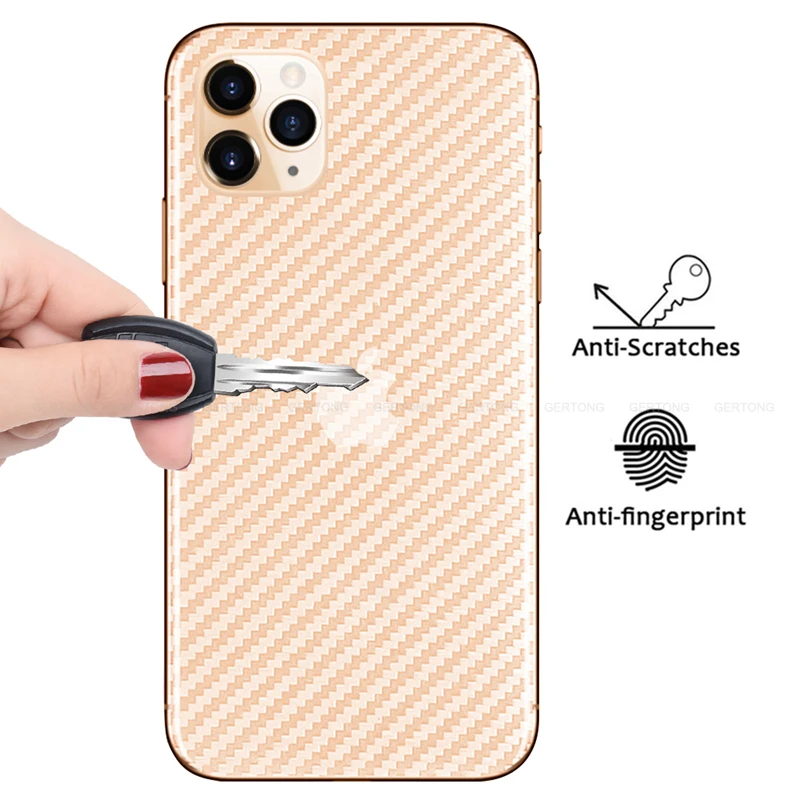 

Back Matte Film Protection For iPhone 11Pro Max Screen Protector on the For iphone 11 2019 11 Pro Max Carbon Fiber Film