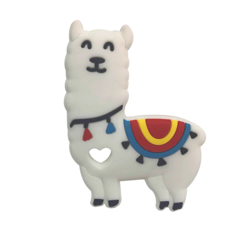 

Food Grade Baby Rodents Silicone Teethers DIY Animal Sheep Baby Ring Teether Infant Chew Charms Kids Teething Gift Toddler Toys