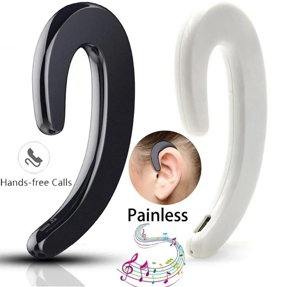 

S-103 1Pc Bone Conduction Wireless Bluetooth 4.1Earphone One Side Ear Hook Sports Headphone With Micophone