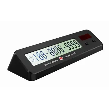 

Temporary Stop Sign Solar Electronic Digital Display Moving License Plate Temporary Stop Phone Number Card