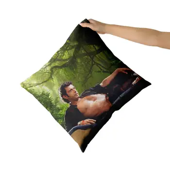 

Jeff Goldblum topless Cotton Canvas custom pillow custom covers Throw Pillow Pillow Covers personalized gifts