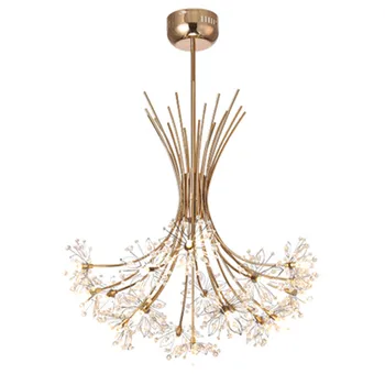 

Modern Dandalion Crystal Chandelier Lighting Dinning Room Chandelier Art Deco Living Room Haning Light Fixture Indoor Suspension