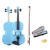 Ручная работа 1/8 Размер акустическая скрипка Глянцевая 4 цвета скрипка с чехлом лук канифоль музыкальный инструмент для начинающих музыкальный подарок для любимых - изображение
