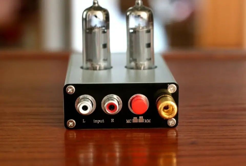MINI TUBES PRÉAMPLI Phono Avec Amplificateur Casque Pour Platine MM/MC - Foto 4