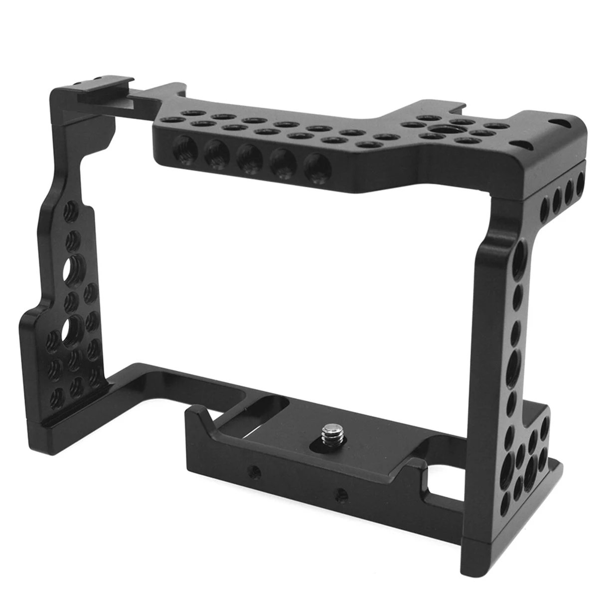 

1/4" Screw Aluminum Alloy Camera Cage Video Stabilizer with Cold Shoe Mount for Sony A7III/A7M3/A7R3 Camera​ Accessory