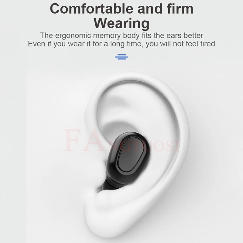 Беспроводные наушники FANGTUOSI TWS bluetooth гарнитура с микрофоном светодиодный дисплей