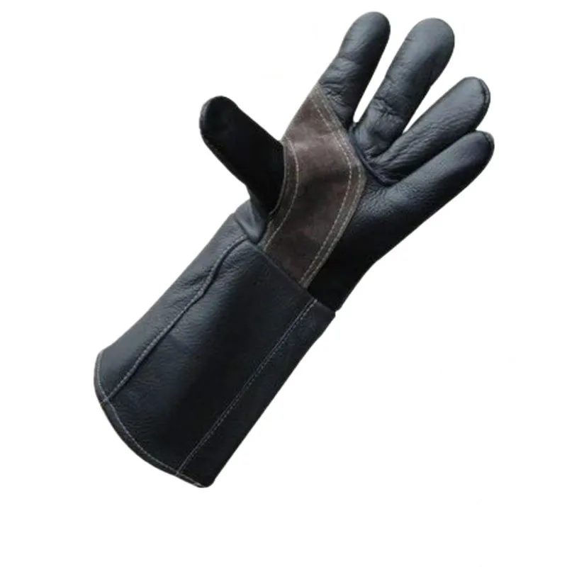 

Electric welding cowhide gloves heat insulation, wear resistance, stab protection, thickened labor protection, handling welder