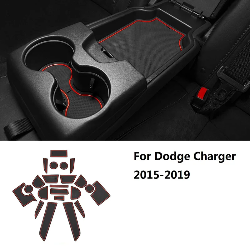 Дверной карман вкладыши подстаканник колодки консоли коврики для Dodge Зарядное устройство аксессуары(22 шт
