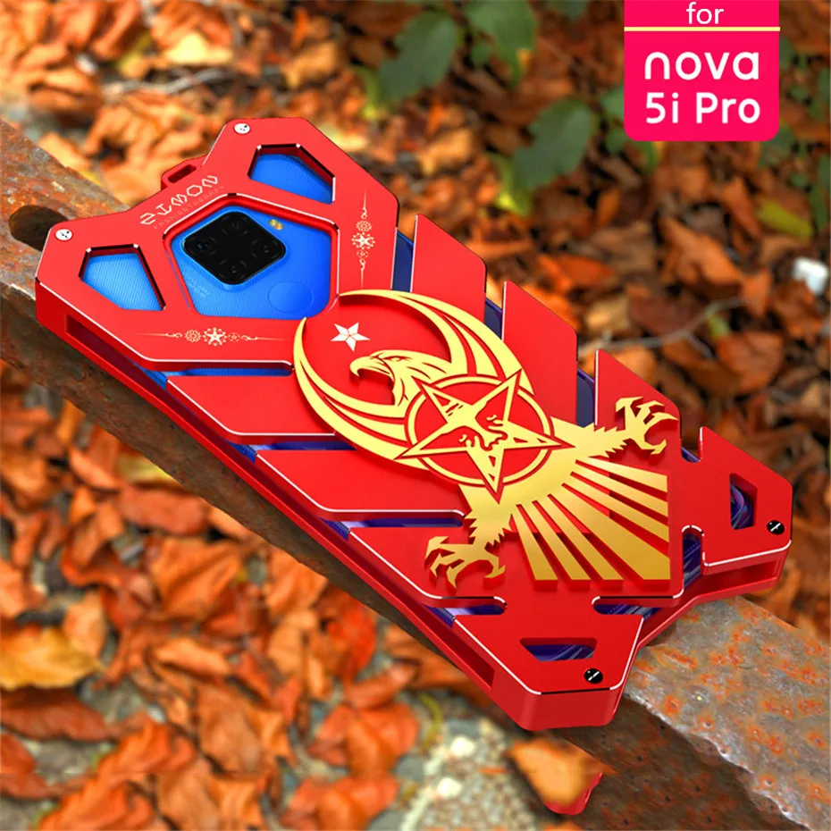 Zimon для huawei Nova 5i Pro Чехол 6,26 дюймов Роскошный ультра тонкий Auminum металлический армированный защитный чехол из сплава для Nova 5i Pro