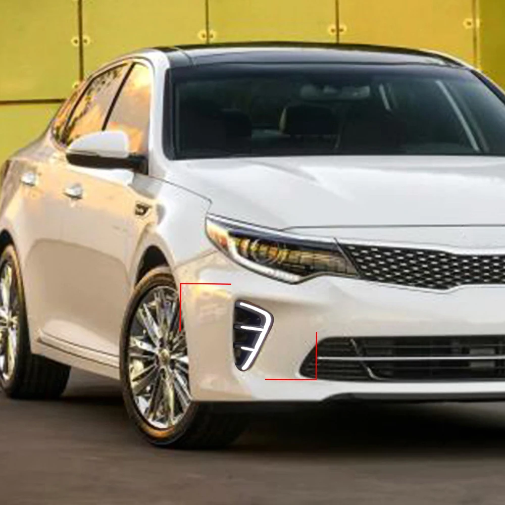 Автомобильная проблесковая 2 шт. для Kia Оптима K5 2016 2017 светодиодный DRL Габаритные