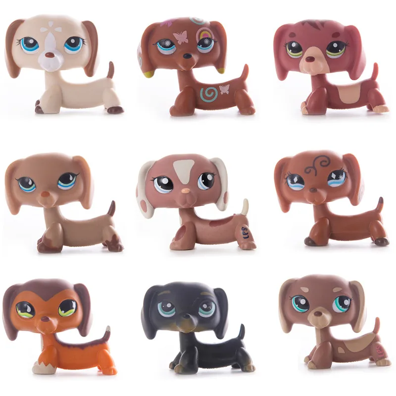 НОВЫЙ РЕДКИЙ LPS Pet Shop Игрушка Собака Такса коллекция стильная стойка ребенку