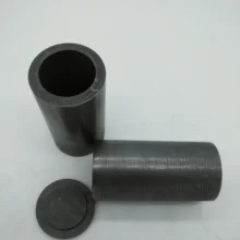 Высокая чистота диаметр 30*60 мм плавления графитовый тигель с крышкой для плавления металла
