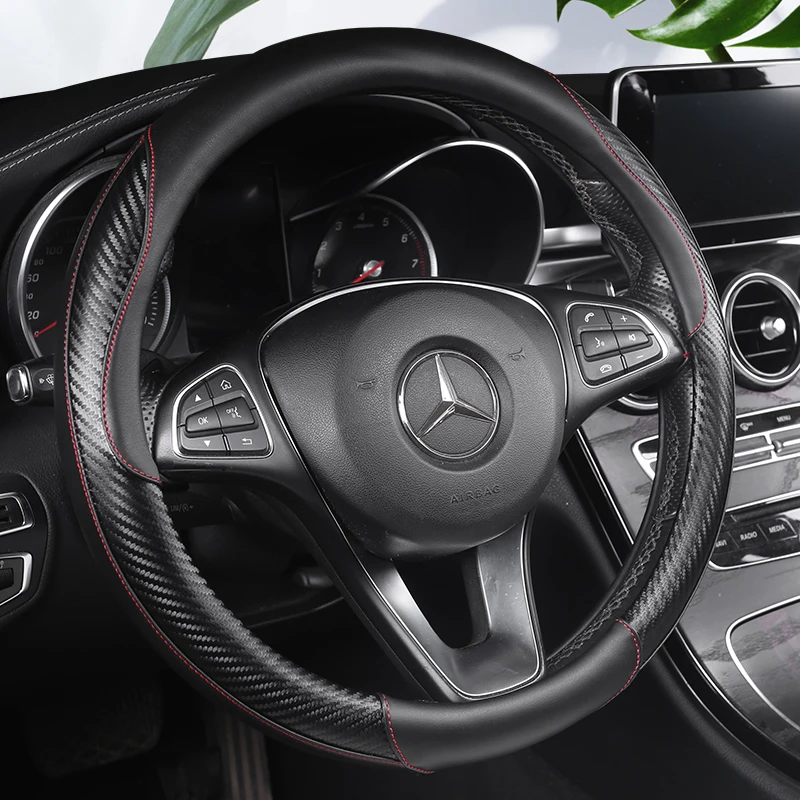 cfz Автомобильный кожаный чехол на руль из углеродного волокна для Nissan Patrol Armada NV Cargo NV paspassenger(США) Titan Infiniti QX56 - Название цвета: cfz