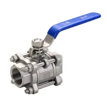 BSPT 1/" 3/8" 1/" 3/4" " 1-1/4" 3 шт полный порт шаровой клапан тип резьбы из нержавеющей стали 304 шаровой клапан