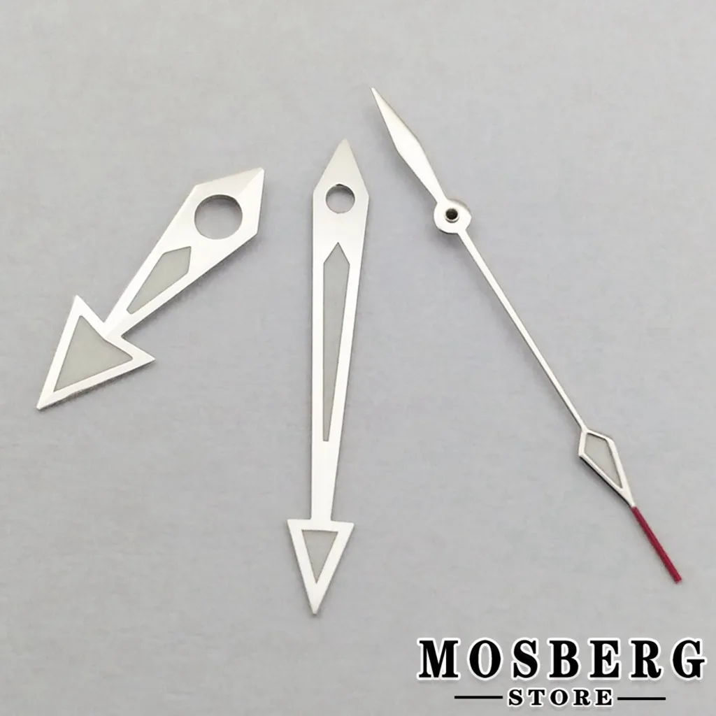 Lancette Dell'orologio Argento Verde Luminoso F NH35 NH36 ETA 2824 2836 Miyota 8215 8205 821A DG2813 3804 Accessori Per Movimento Automatico - Foto 5