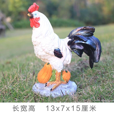 Золотой Петух Белый украшение zhaocai город дом фэн шуй курица удача - Цена: 3 722,51 руб.