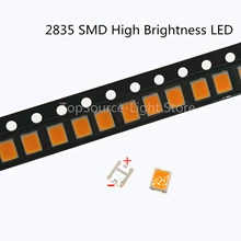 50 шт. Высокая яркость 2835 SMD светодиодный чип 1 Вт 18 в 9 в 6 в 3 в 36 в теплый натуральный холодный белый Светодиодный 3000 K-9500 K светоизлучающий диодный светильник