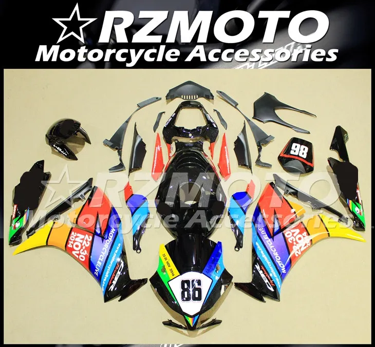 ABS мотоцикл обтекатель комплект для HONDA CBR1000RR 2012- год кузов литья под давлением Магазин № 0966