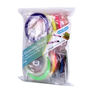 

20 Colors 5m PLA 3D Printer Material Pen Refills Plastic Rubber Accessory Impresora Gift ABS 3D Printing Filament 1.75mm Home