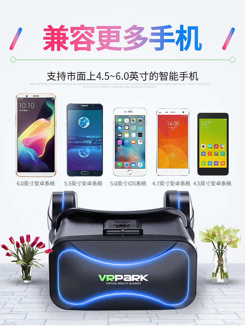 Новые очки VR на голову 3D шлем виртуальной реальности смарт-очки android смарт-очки vr очки