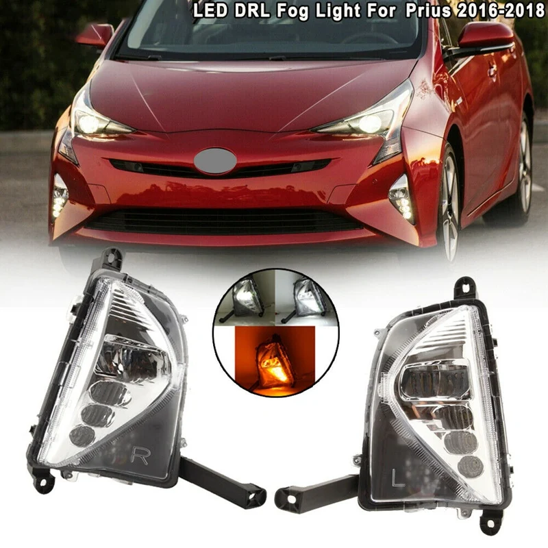 Round DRL 4 LED Daytime Running Lights Front Spot Fog Lamps For Hyundai 2016 