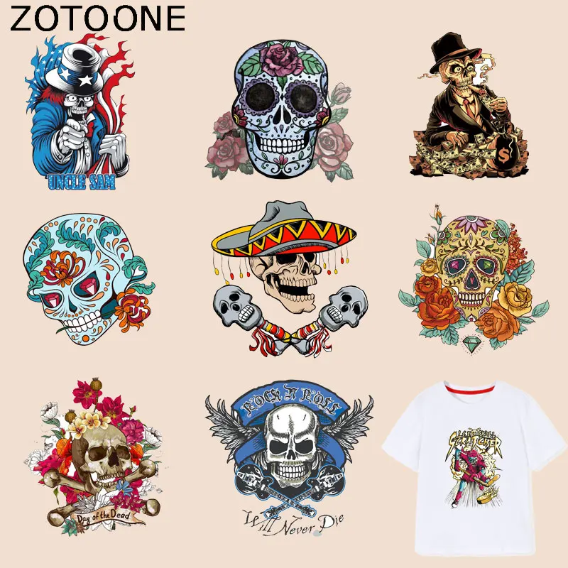 Нашивки ZOTOONE в стиле панк железный патчи для одежды футболки аксессуары Diy