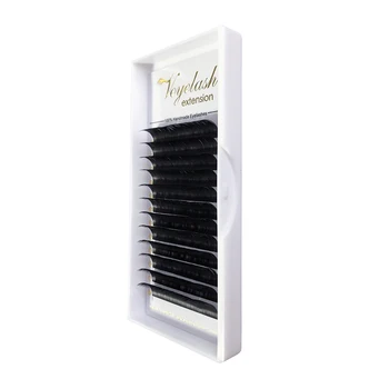 

Veyelash Flat Lashes Extension For Professionals Ellipse Flat Lash Split Tip profession Soft Silk Flat Eyelash C/D Curl