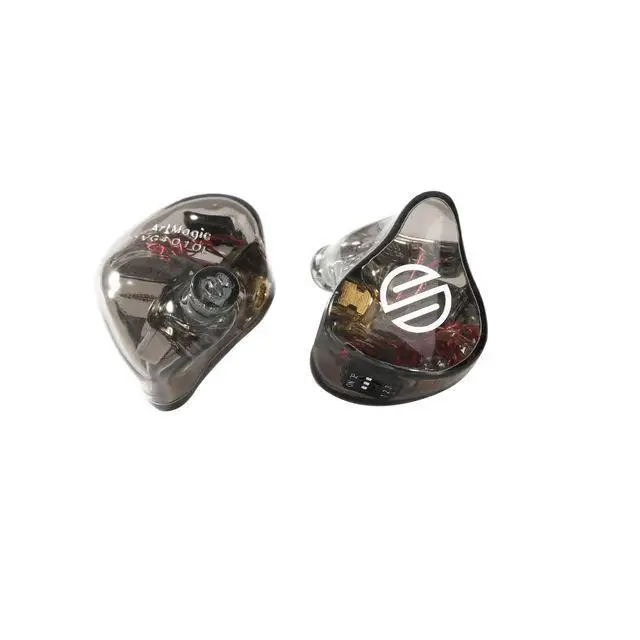 Transparent Black BGVP VG4 4BA Переключатель настройки In-Ear мониторы Hifi музыкальные наушники со съемным 6N кабель MMCX для аудиофилового музыкального - Цвет: Transparent Black